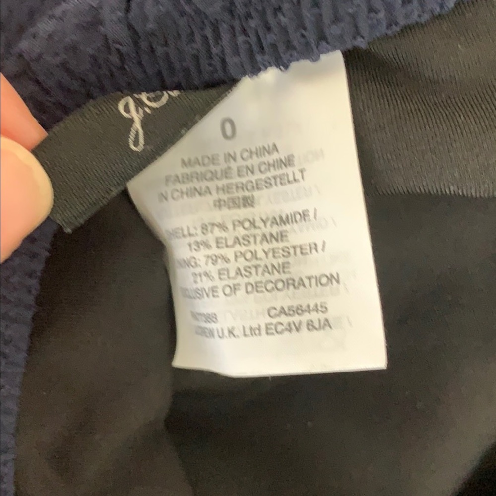 JCrew Ruffle Picque underwire one piece - size 0 - Picture 4 of 4